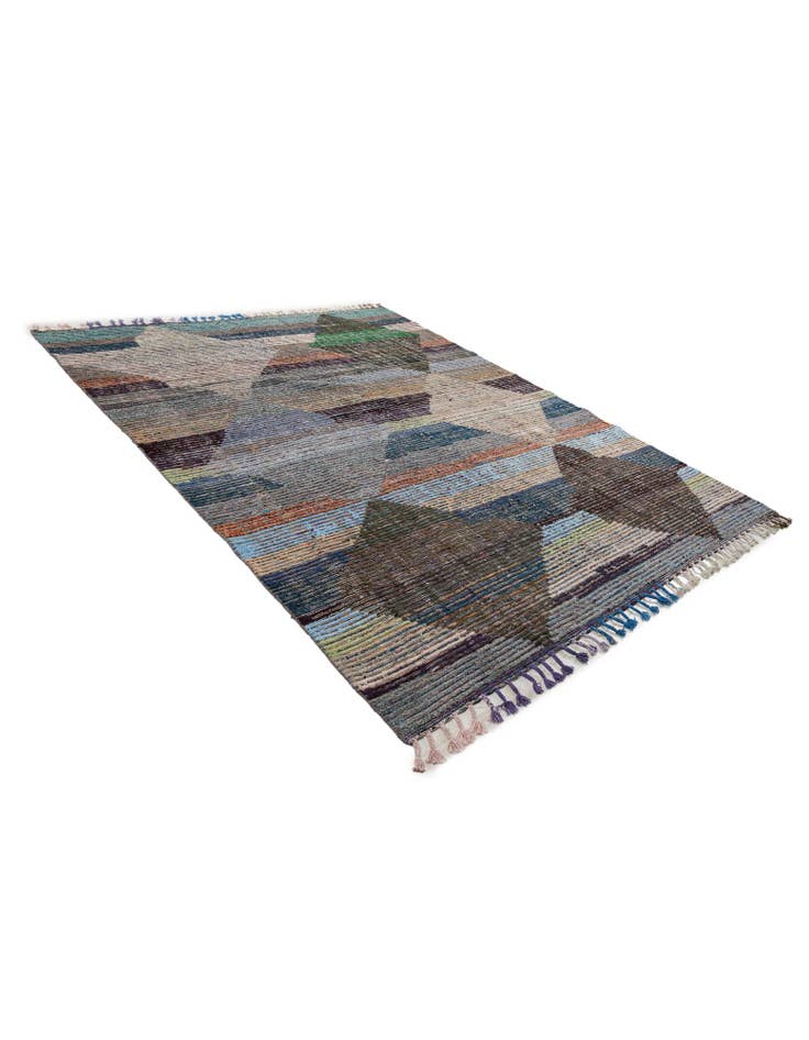 Detail image of 8' 2 x 10' 1 Hand Knotted Moroccan Wool Rug