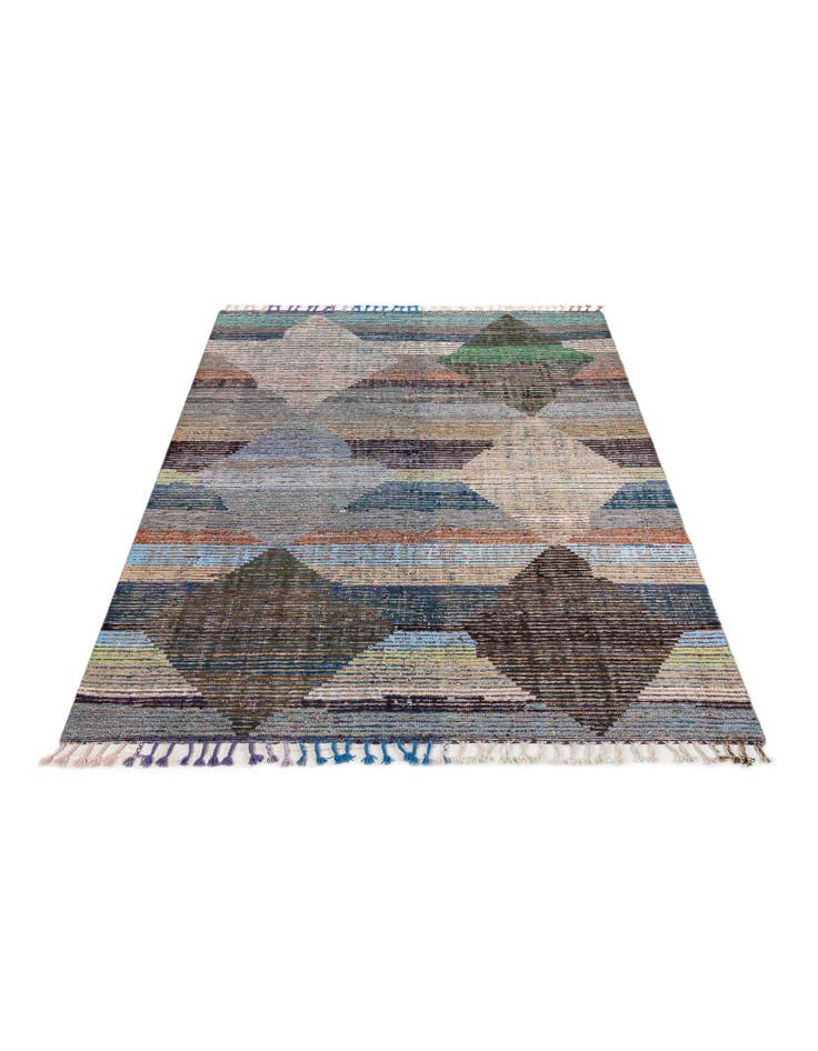 Detail image of 8' 2 x 10' 1 Hand Knotted Moroccan Wool Rug