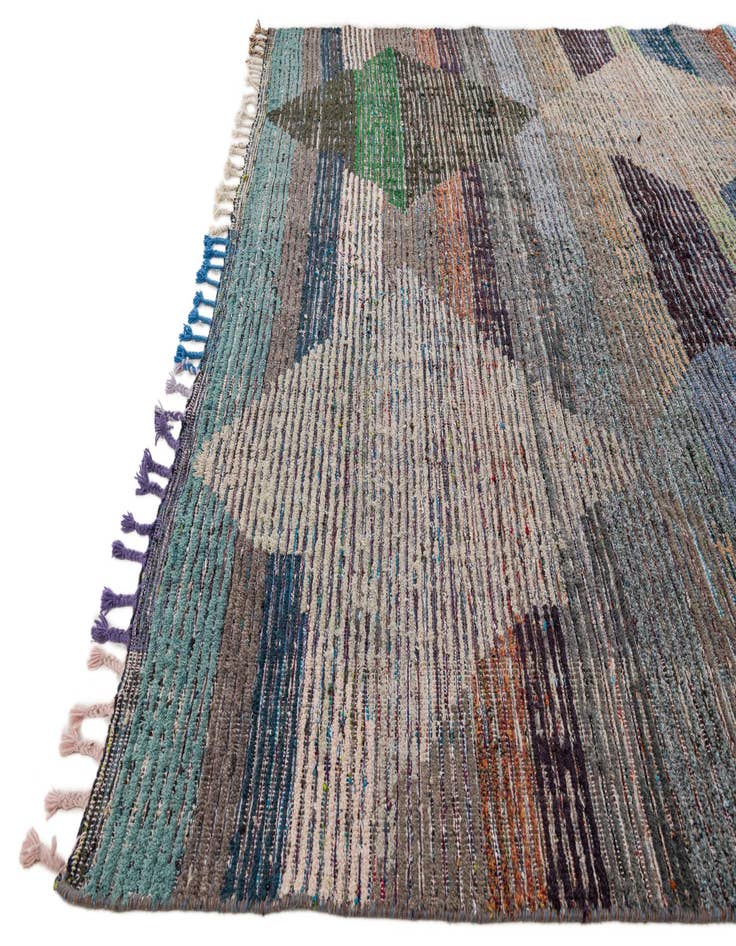 Detail image of 8' 2 x 10' 1 Hand Knotted Moroccan Wool Rug