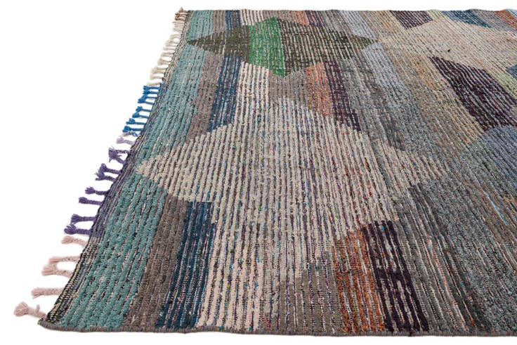 Detail image of 8' 2 x 10' 1 Hand Knotted Moroccan Wool Rug