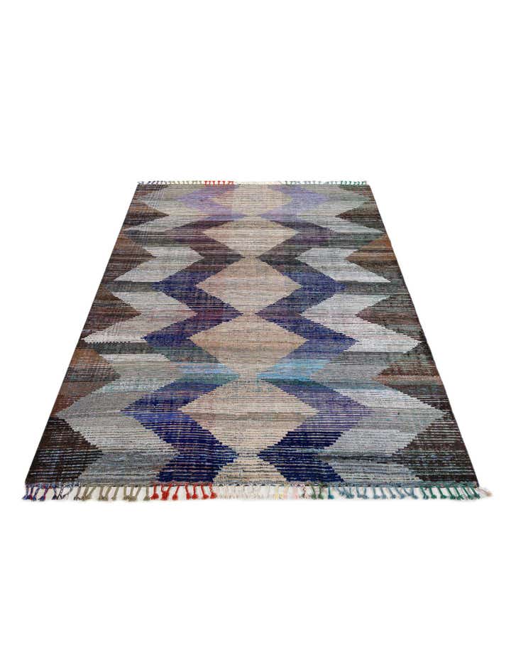 9' 1 x 12' 2 Hand Knotted Moroccan Wool Rug