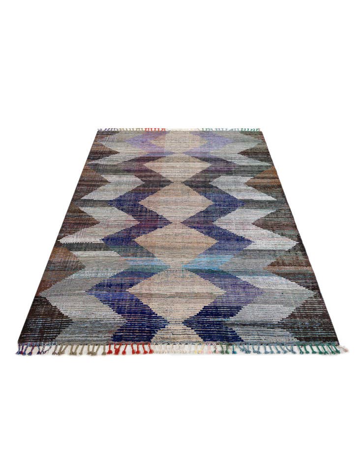Detail image of 9' 1 x 12' 2 Hand Knotted Moroccan Wool Rug
