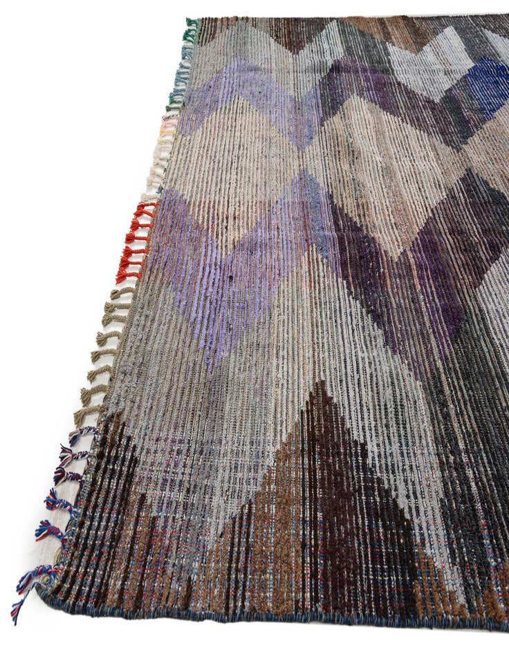 Detail image of 9' 1 x 12' 2  Hand Knotted Moroccan Wool Rug