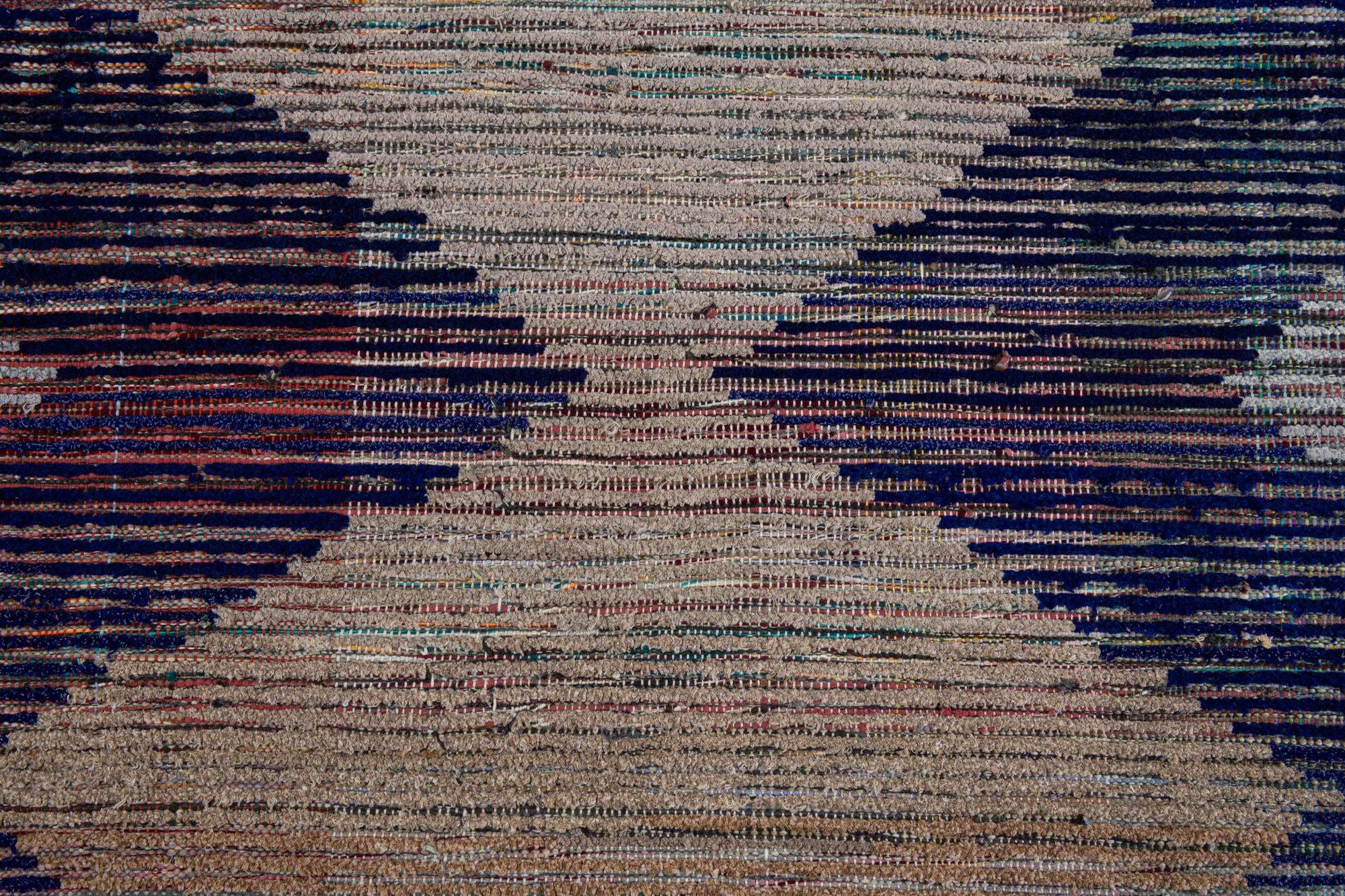 9' 1 x 12' 2 Hand Knotted Moroccan Wool Rug