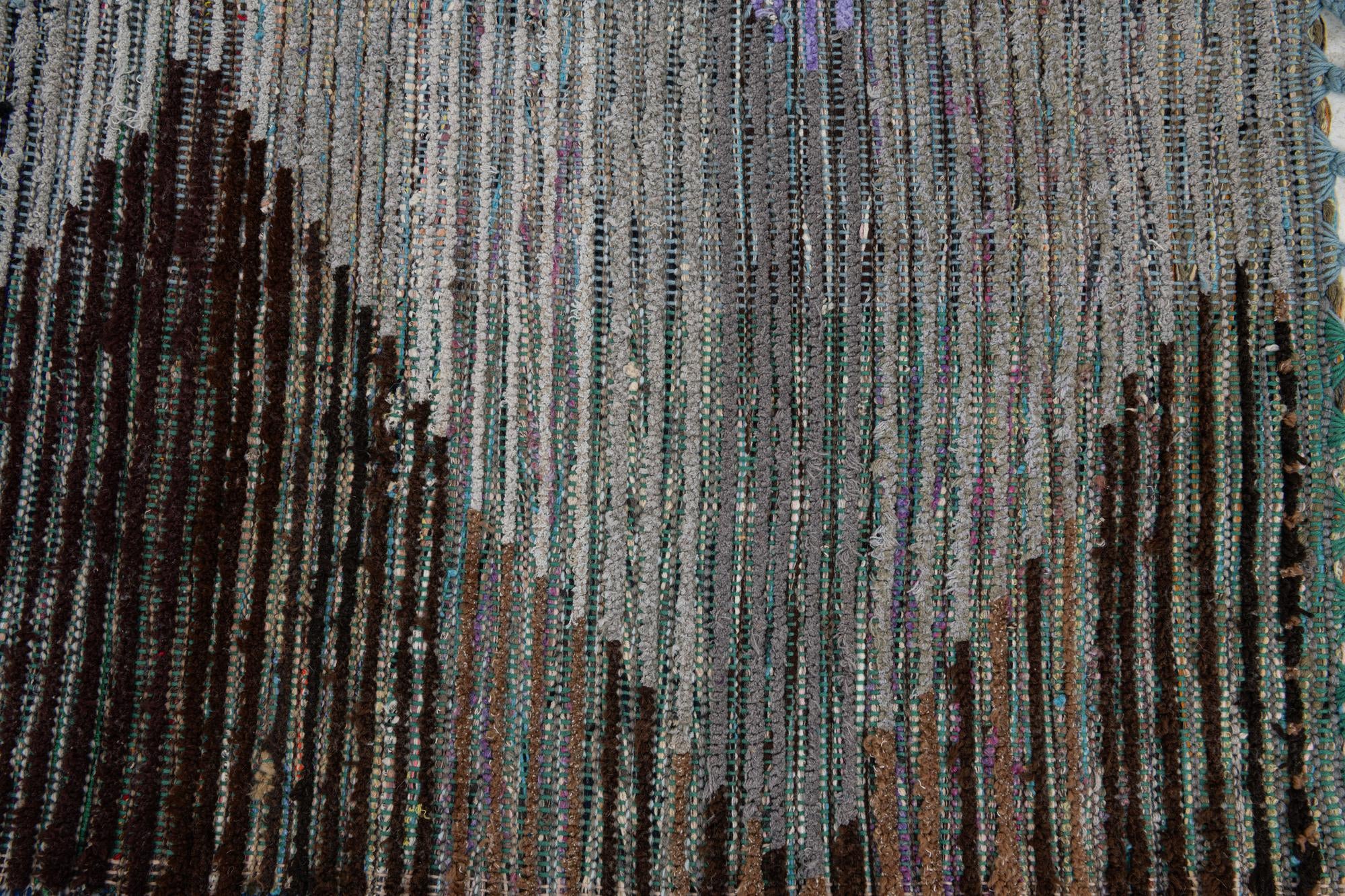 9' 1 x 12' 2 Hand Knotted Moroccan Wool Rug