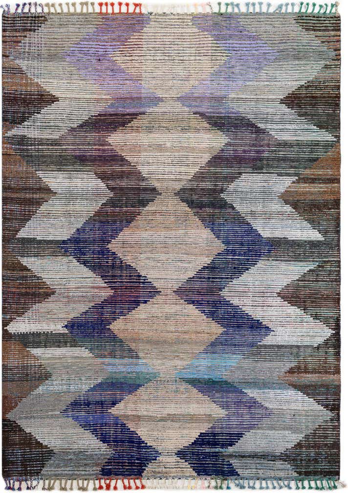 9' 1 x 12' 2 Hand Knotted Moroccan Wool Rug