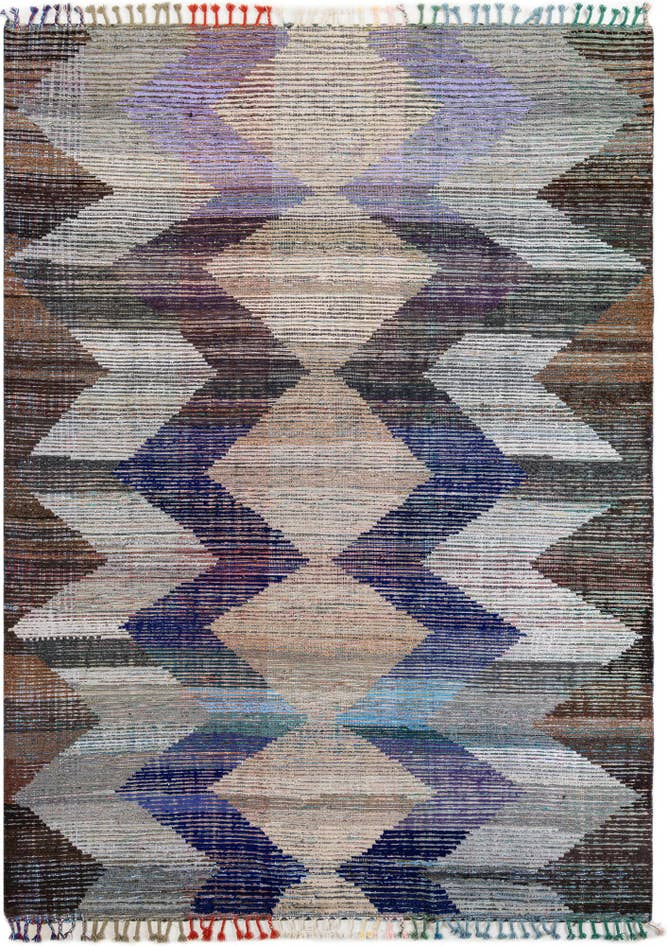 Detail image of 9' 1 x 12' 2 Hand Knotted Moroccan Wool Rug