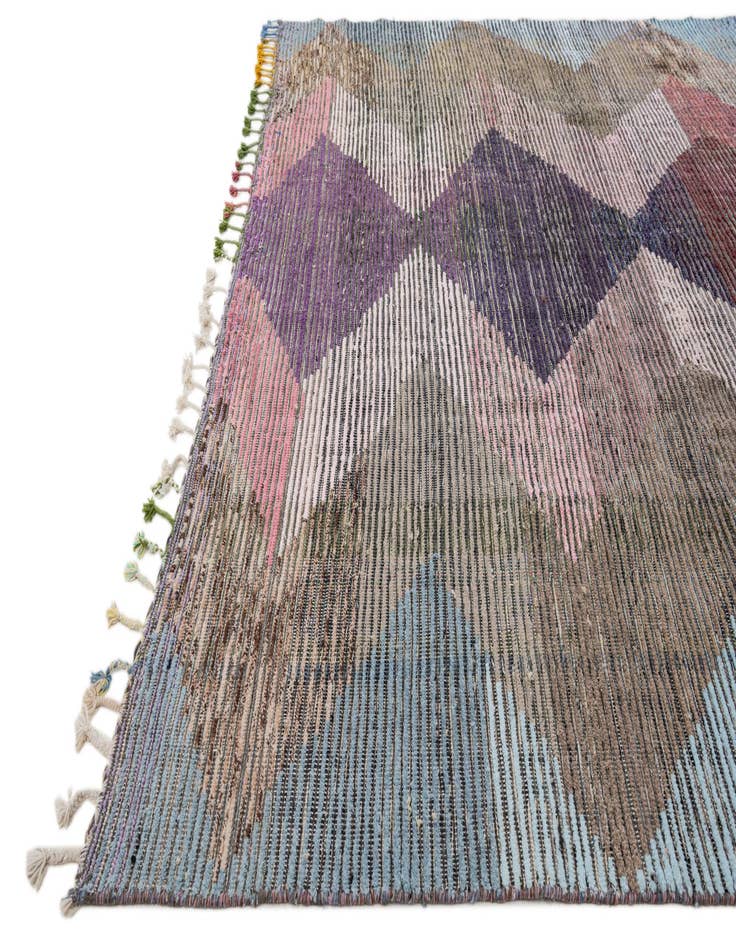Detail image of 9' 8 x 11' 10 Hand Knotted Moroccan Wool Rug