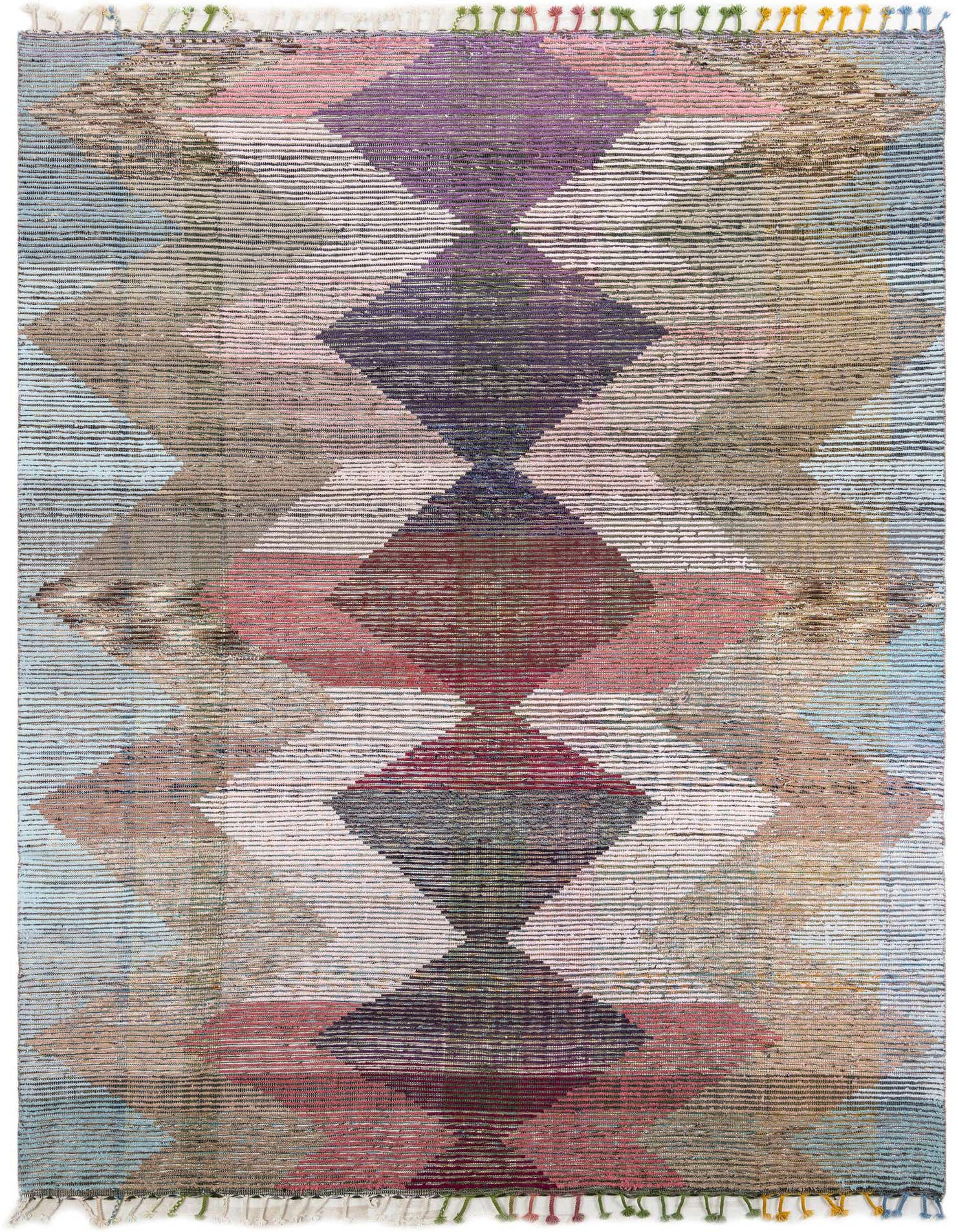 9' 8 x 11' 10 Hand Knotted Moroccan Wool Rug