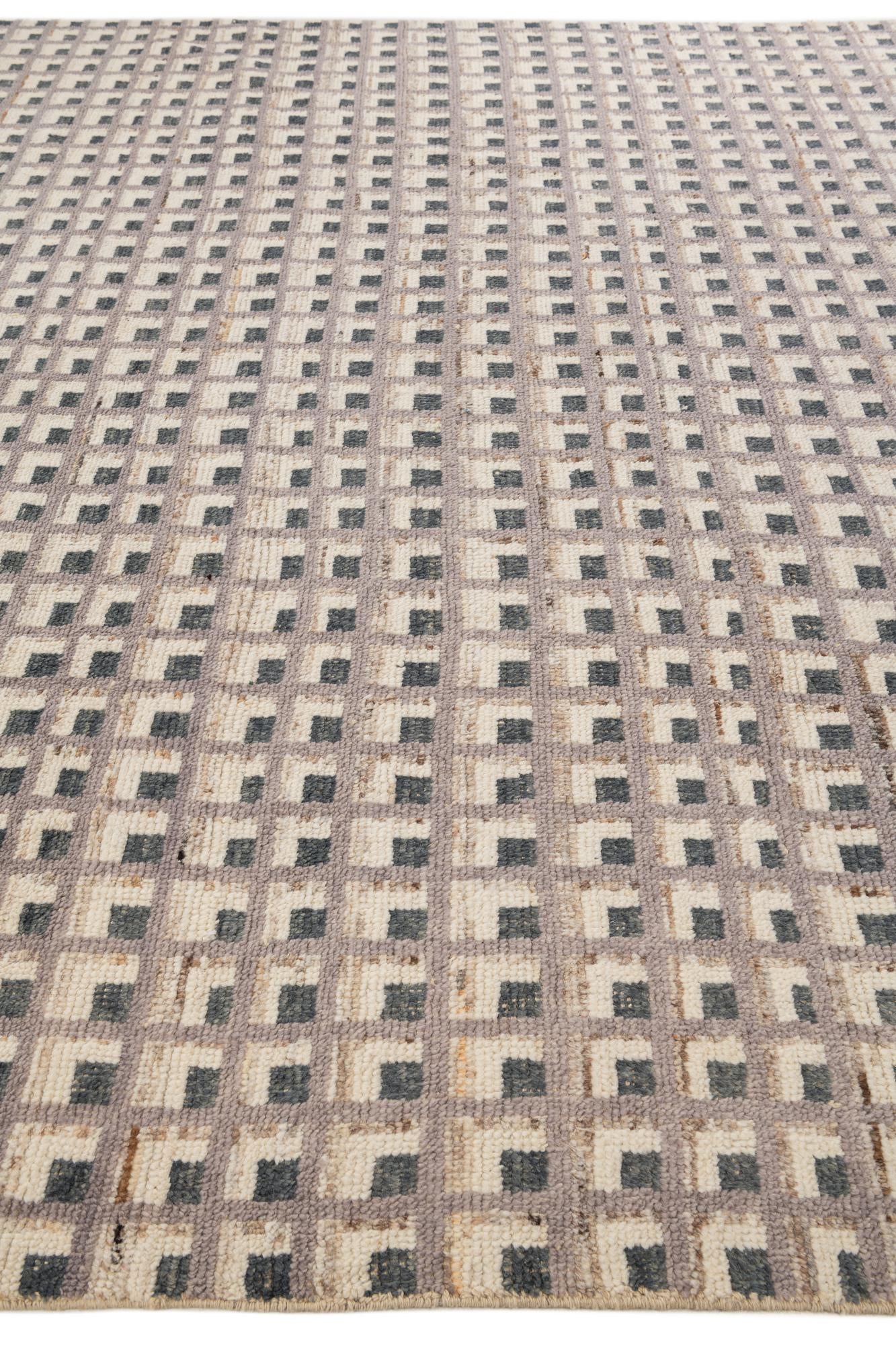 9' 5 x 12' 5 Hand Knotted Moroccan Wool Rug