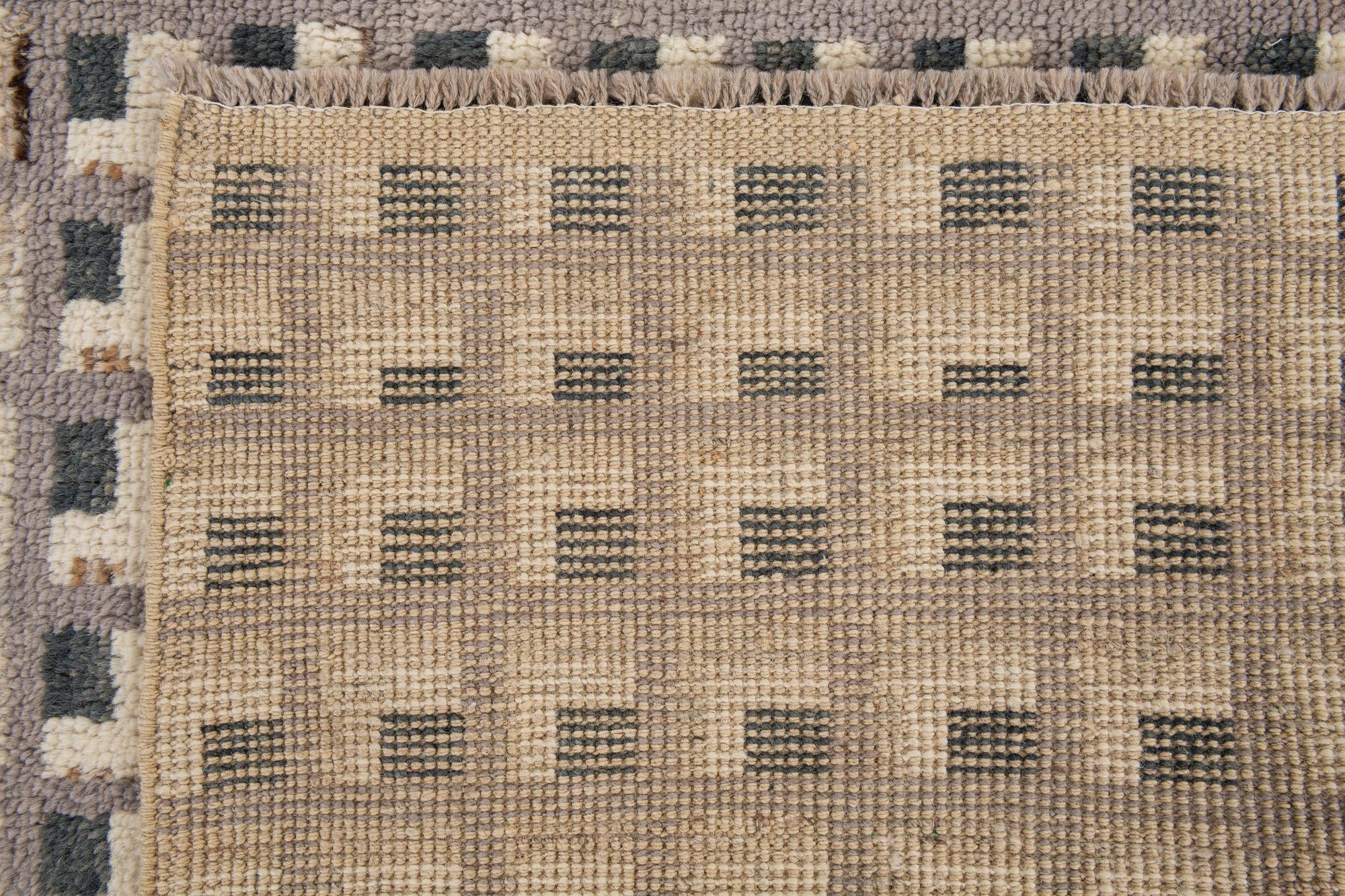 9' 5 x 12' 5 Hand Knotted Moroccan Wool Rug