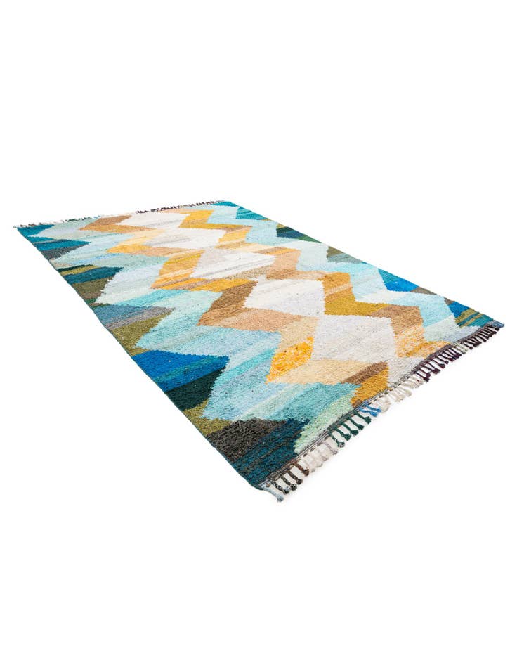 Detail image of 9' x 11' 10  Hand Knotted Moroccan Wool Rug