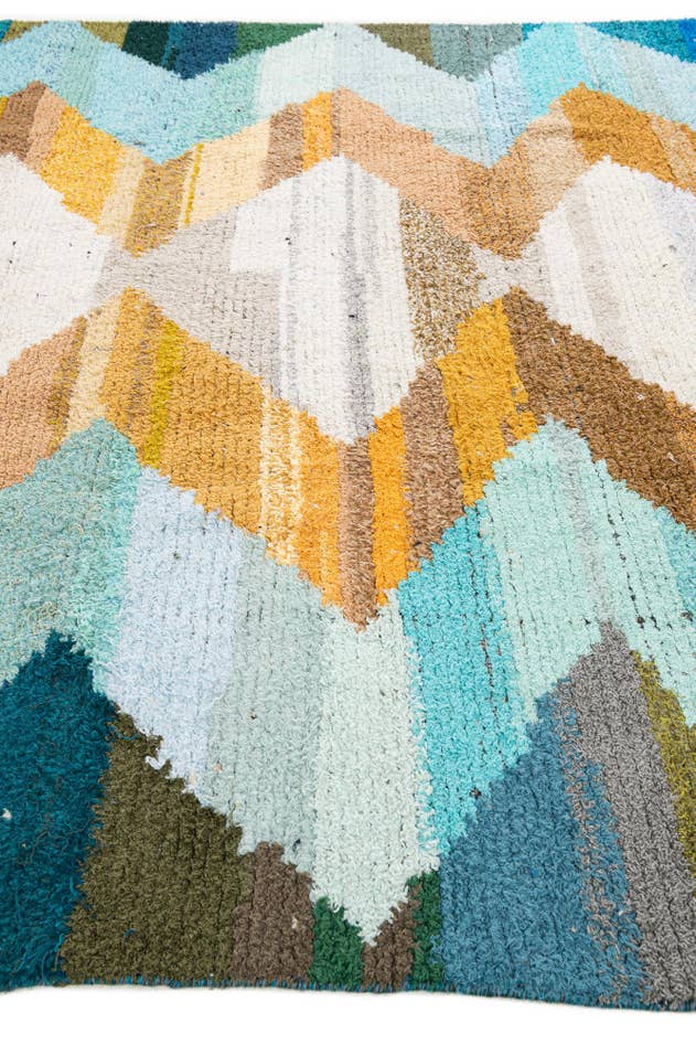 Detail image of 9' x 11' 10 Hand Knotted Moroccan Wool Rug