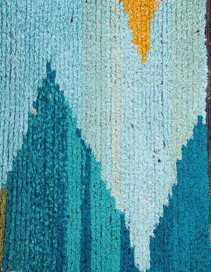 Detail image of 9' x 11' 10  Hand Knotted Moroccan Wool Rug