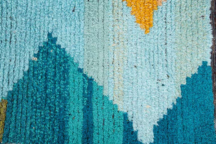 9' x 11' 10 Hand Knotted Moroccan Wool Rug