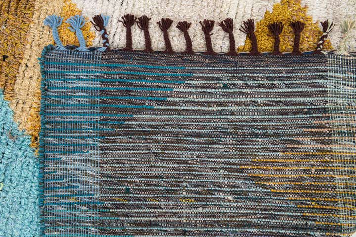 9' x 11' 10 Hand Knotted Moroccan Wool Rug