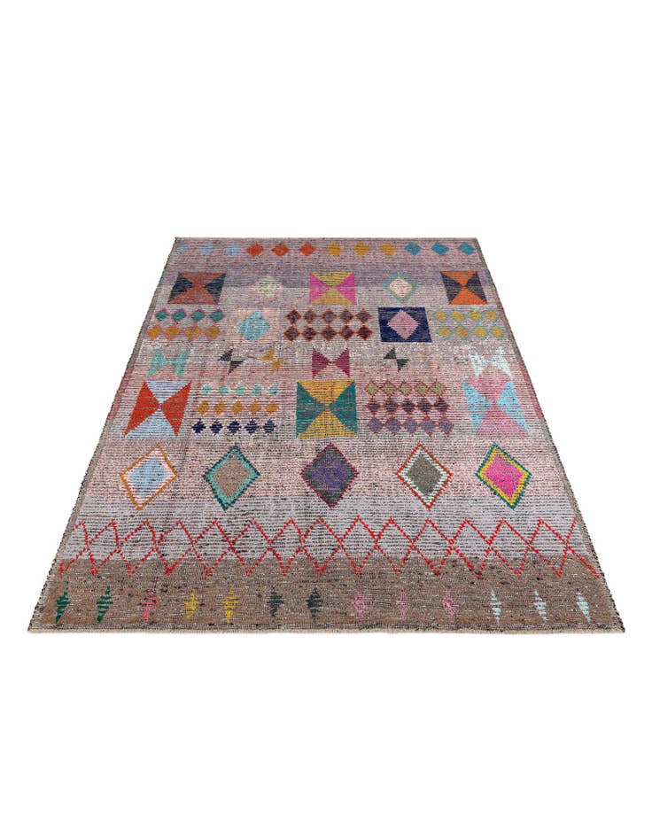 Detail image of 8' 2 x 11' Hand Knotted Moroccan Wool Rug