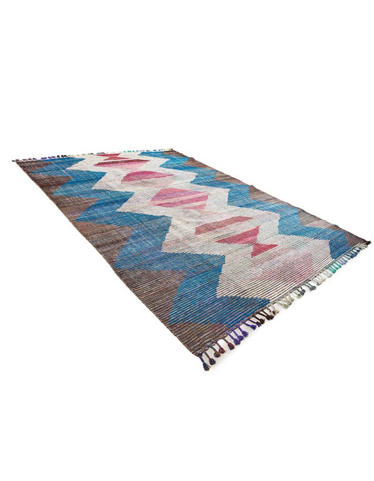 Detail image of 9' x 12' 5 Hand Knotted Moroccan Wool Rug