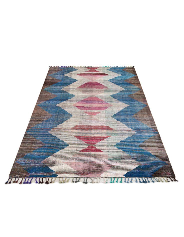 Detail image of 9' x 12' 5 Hand Knotted Moroccan Wool Rug
