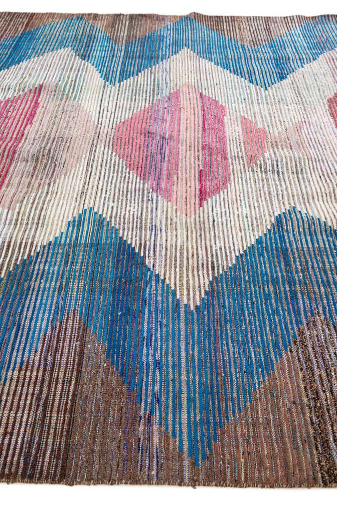 9' x 12' 5 Hand Knotted Moroccan Wool Rug