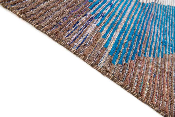 9' x 12' 5 Hand Knotted Moroccan Wool Rug