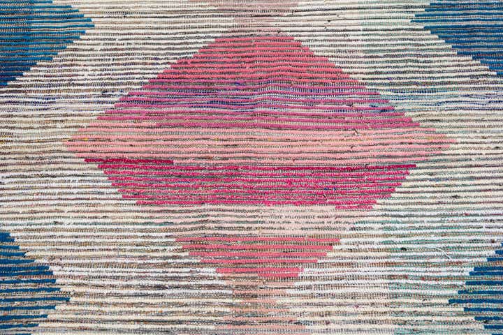 9' x 12' 5 Hand Knotted Moroccan Wool Rug