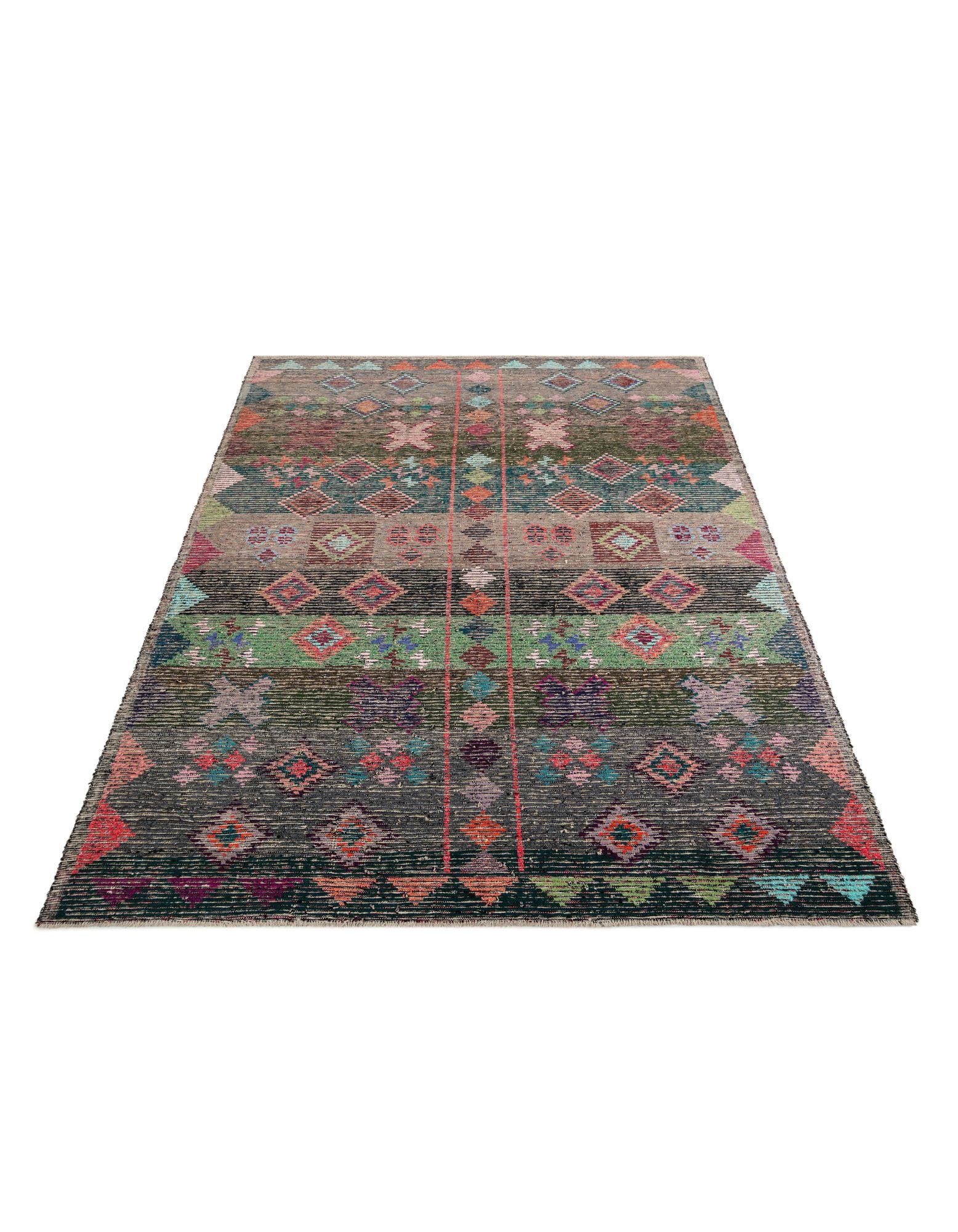 9' 6 x 12' 7 Hand Knotted Moroccan Wool Rug
