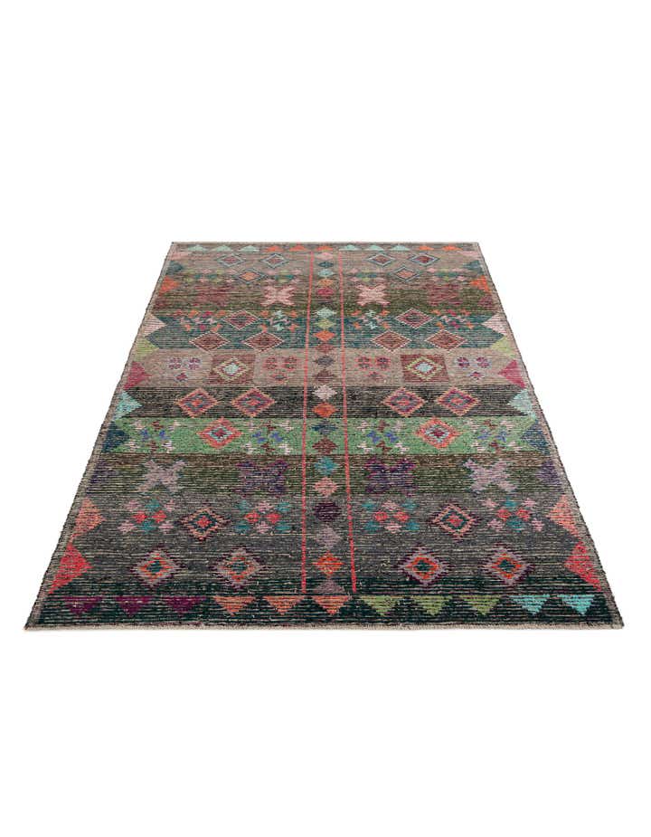 9' 6 x 12' 7 Hand Knotted Moroccan Wool Rug