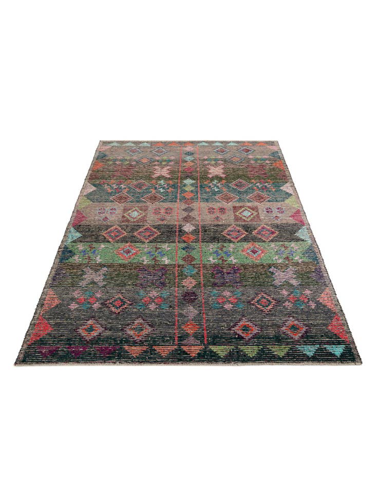 Detail image of 9' 6 x 12' 7 Hand Knotted Moroccan Wool Rug