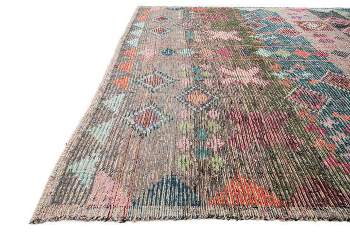 9' 6 x 12' 7 Hand Knotted Moroccan Wool Rug