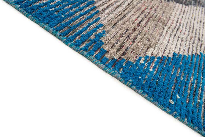 9' x 12' 4 Hand Knotted Moroccan Wool Rug