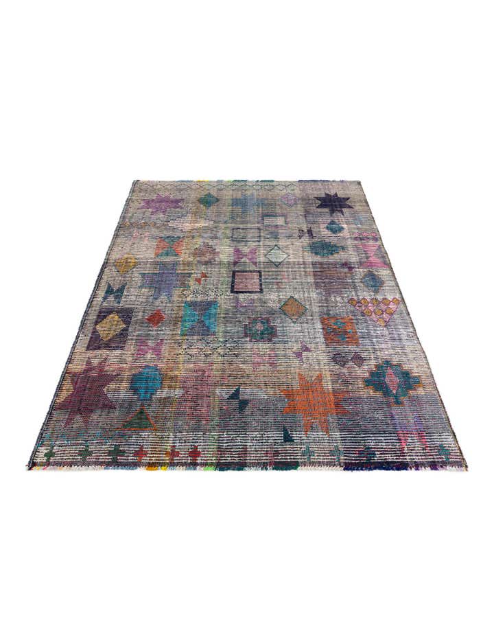 9' 2 x 12' Hand Knotted Moroccan Wool Rug