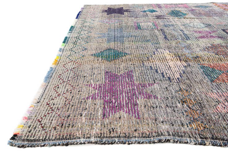 Detail image of 9' 2 x 12' Hand Knotted Moroccan Wool Rug