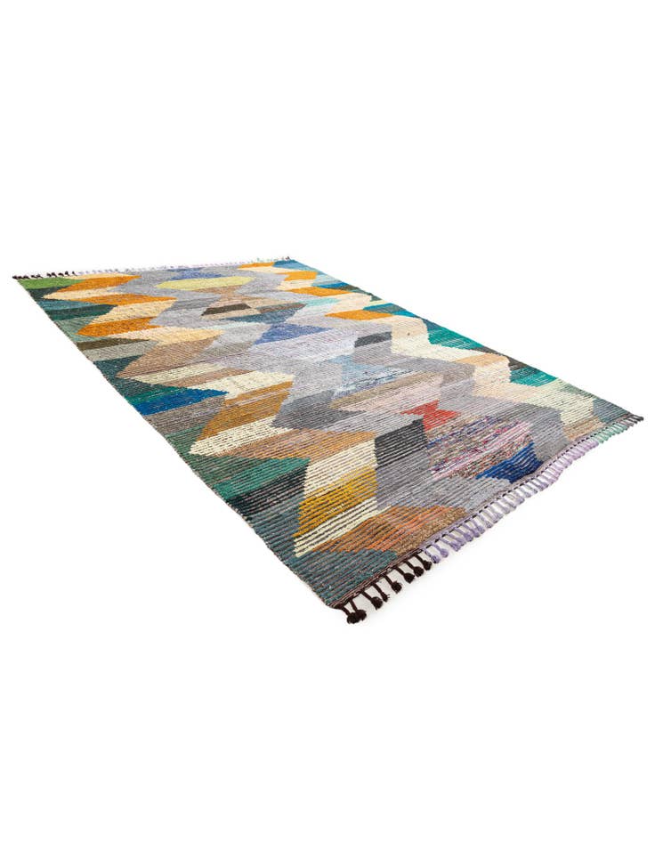 Detail image of 9' 3 x 12' 3 Hand Knotted Moroccan Wool Rug