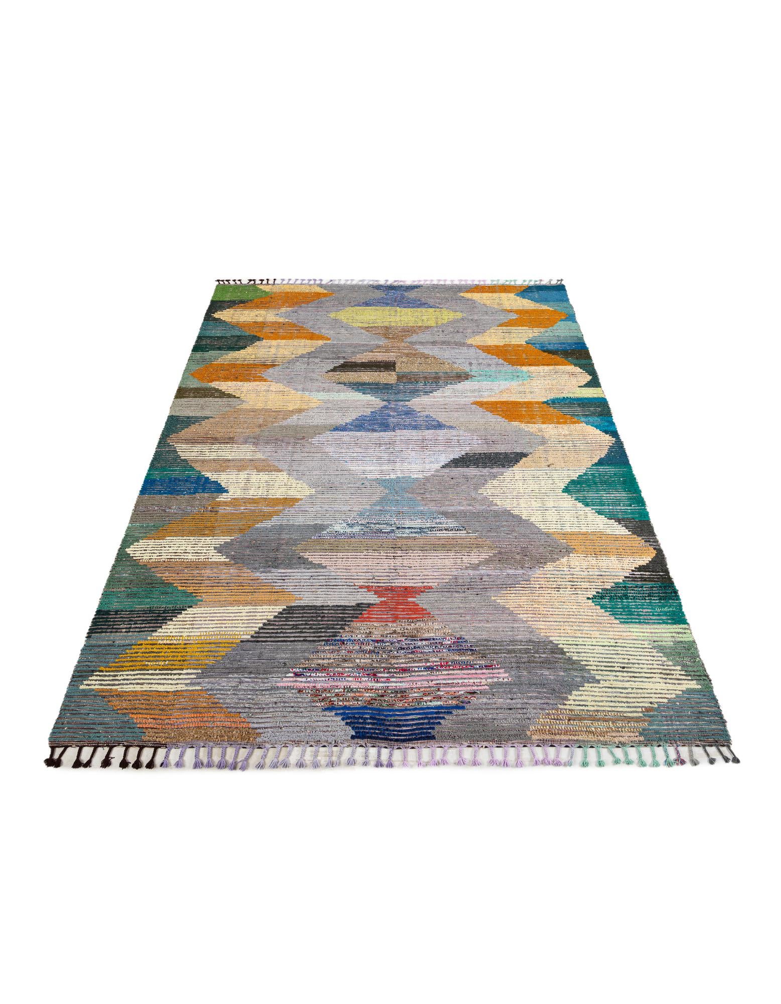 9' 3 x 12' 3 Hand Knotted Moroccan Wool Rug