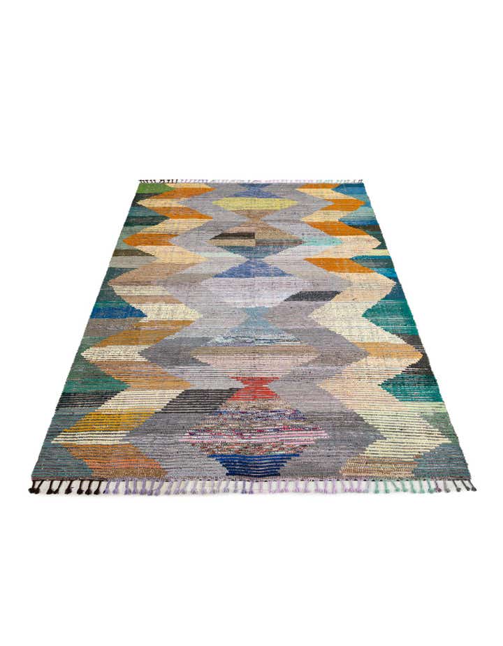 9' 3 x 12' 3 Hand Knotted Moroccan Wool Rug