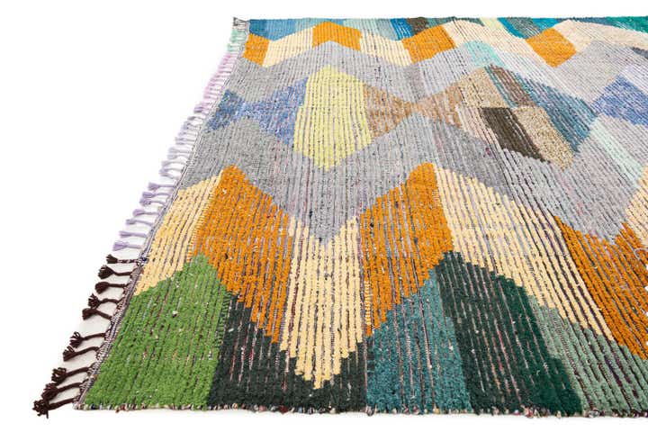 9' 3 x 12' 3 Hand Knotted Moroccan Wool Rug