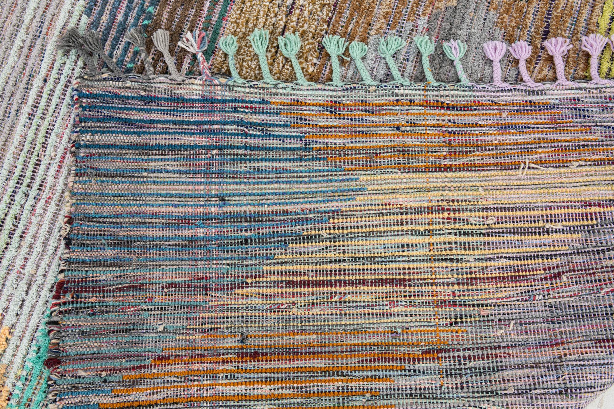 9' 3 x 12' 3 Hand Knotted Moroccan Wool Rug