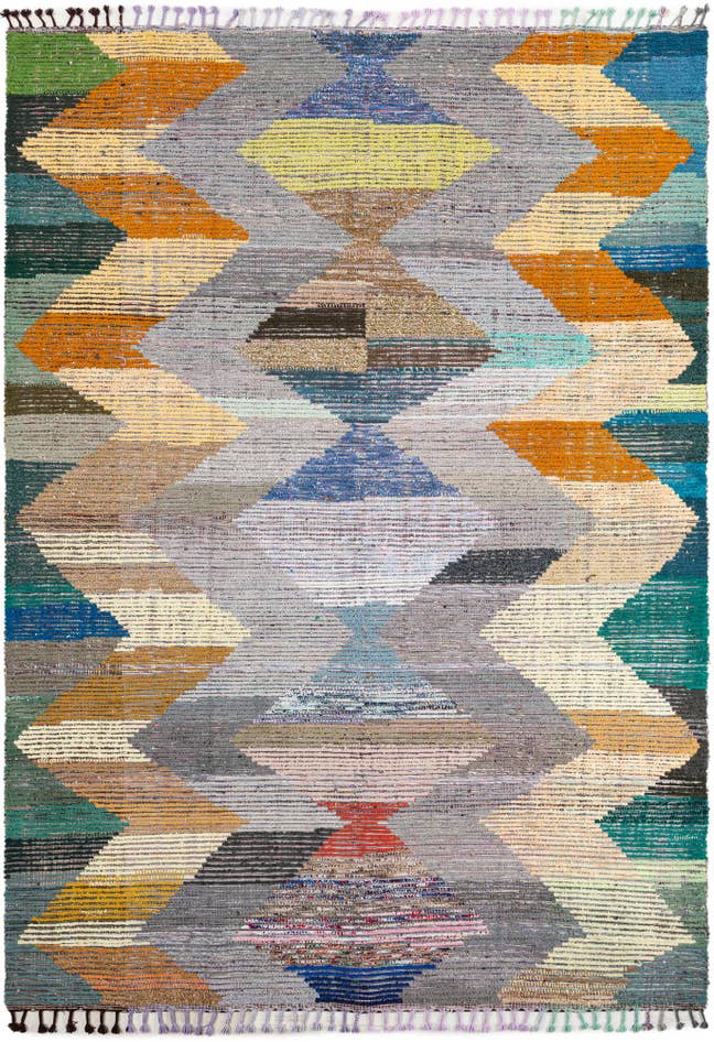 Detail image of 9' 3 x 12' 3 Hand Knotted Moroccan Wool Rug