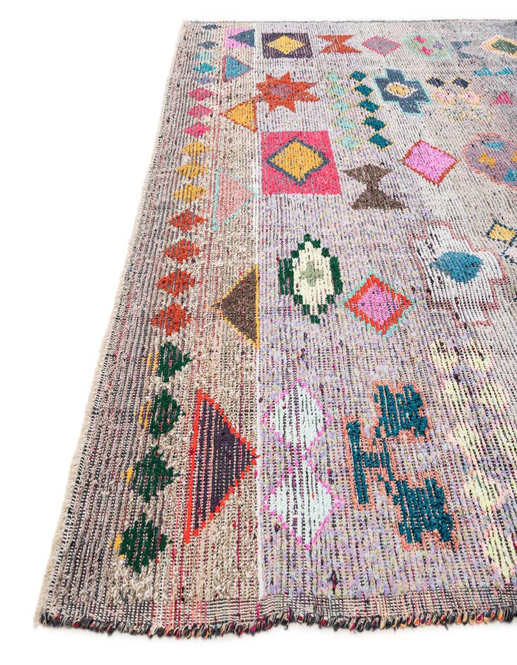 Detail image of 8' 2 x 10' 4  Hand Knotted Moroccan Wool Rug