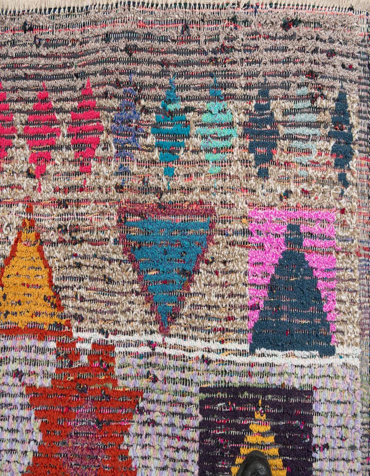 Detail image of 8' 2 x 10' 4  Hand Knotted Moroccan Wool Rug