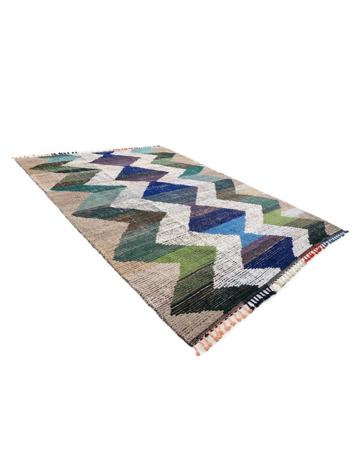 Detail image of 9' 4 x 12' 4 Hand Knotted Moroccan Wool Rug