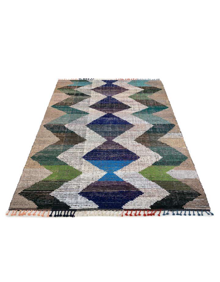 9' 4 x 12' 4 Hand Knotted Moroccan Wool Rug