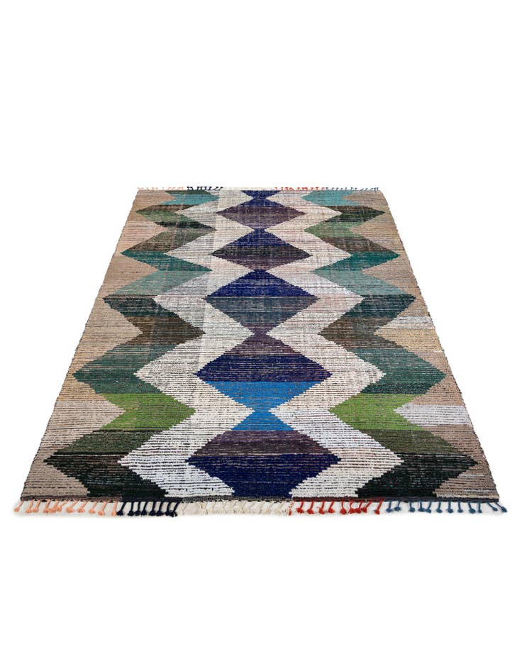 Detail image of 9' 4 x 12' 4 Hand Knotted Moroccan Wool Rug