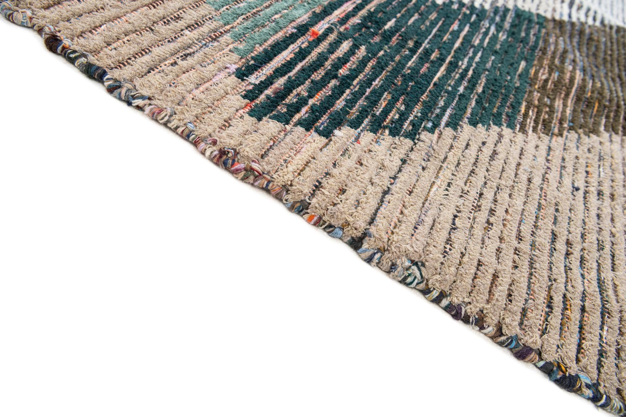 9' 4 x 12' 4 Hand Knotted Moroccan Wool Rug
