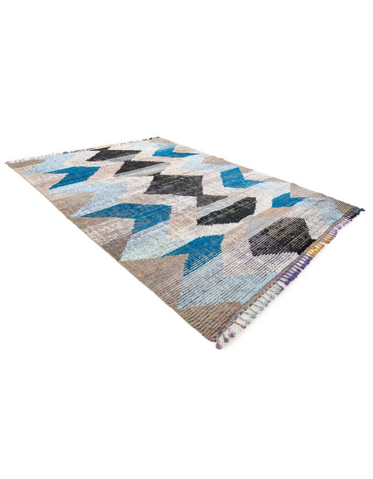 Detail image of 9' 1 x 12' 1  Hand Knotted Moroccan Wool Rug