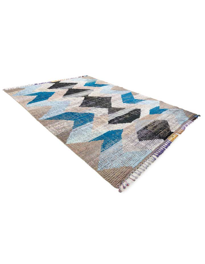9' 1 x 12' 1 Hand Knotted Moroccan Wool Rug