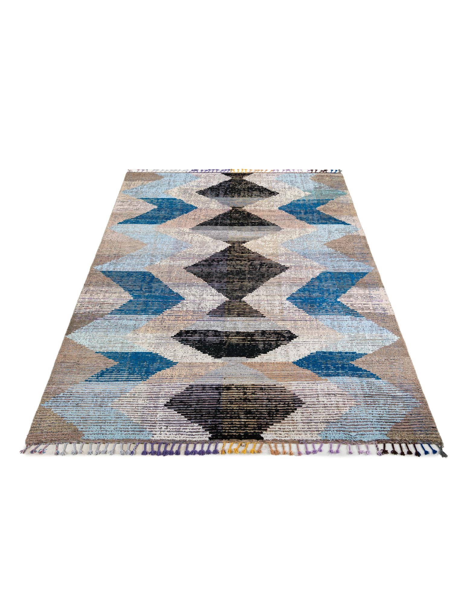 9' 1 x 12' 1 Hand Knotted Moroccan Wool Rug