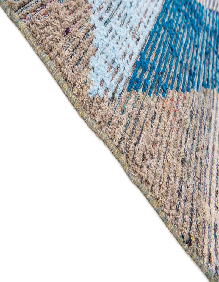 Detail image of 9' 1 x 12' 1  Hand Knotted Moroccan Wool Rug