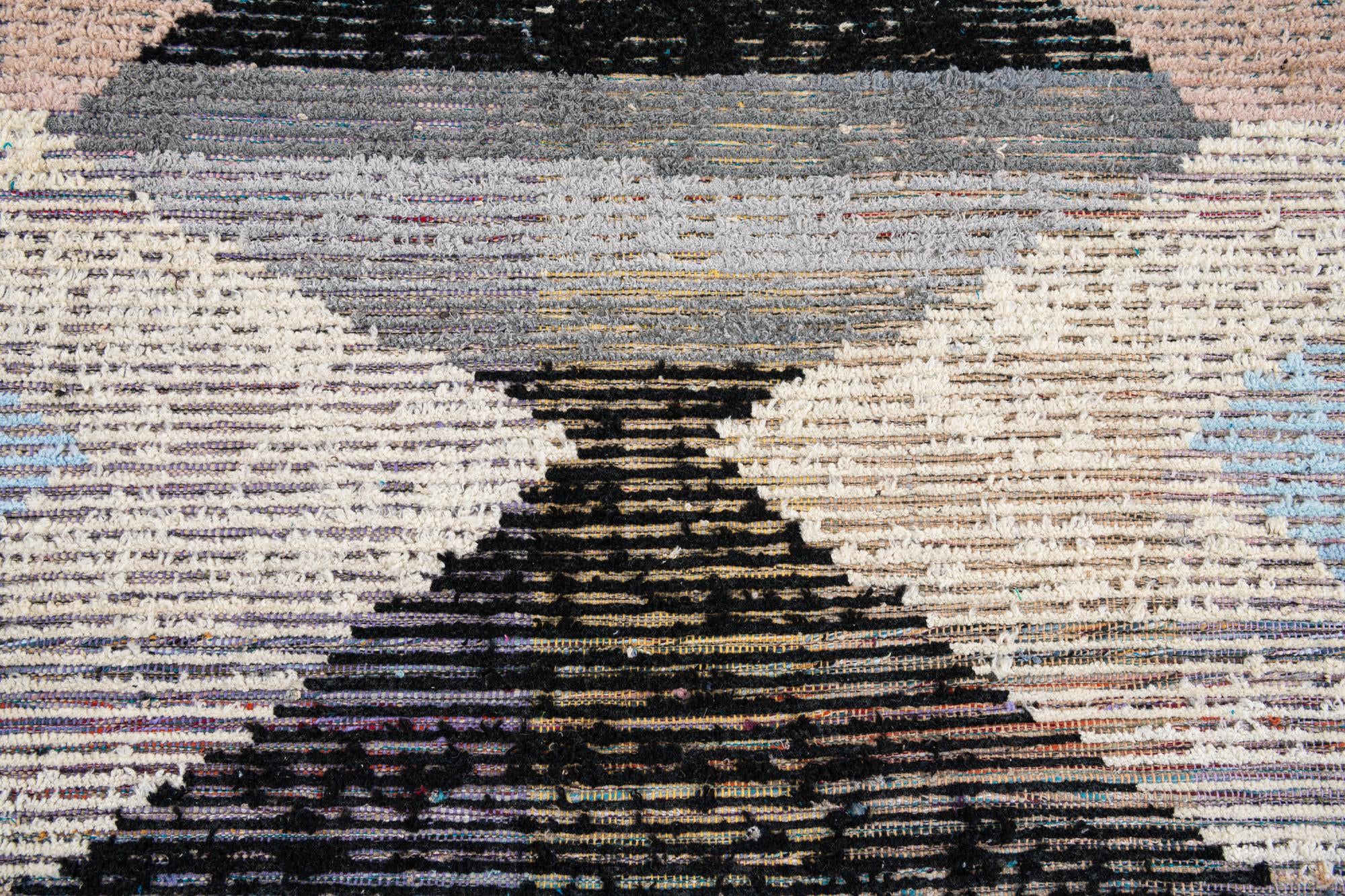 9' 1 x 12' 1 Hand Knotted Moroccan Wool Rug